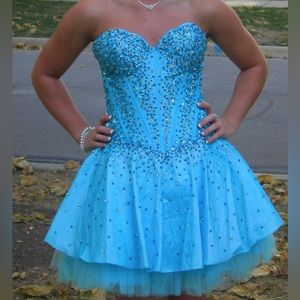 Blue Homecoming/prom dress size 4/6